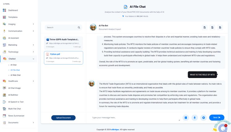 AI chatbot